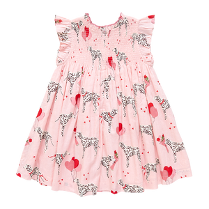 Girls Stevie Dress - I Heart Dalmatians