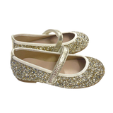 Pink Chicken Glitter Mary Jane - Gold 21 