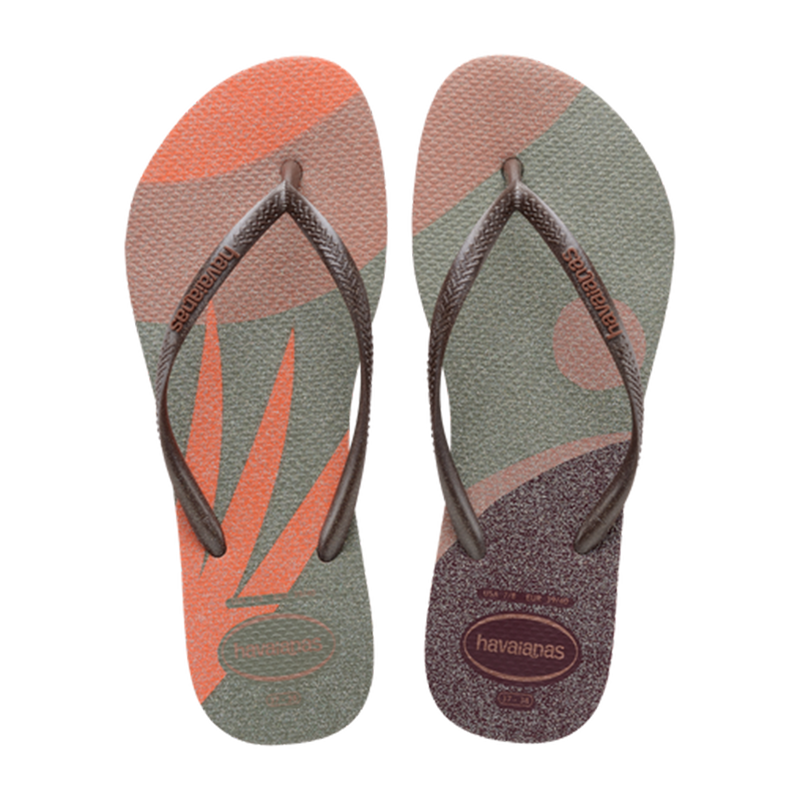 Havaianas - Slim Palette Glow Sandal (Sand Grey/Golden)
