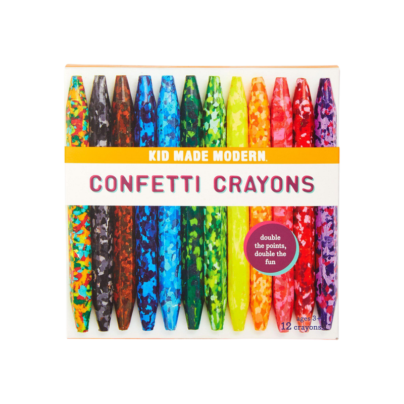 Pink Chicken Confetti Crayons 