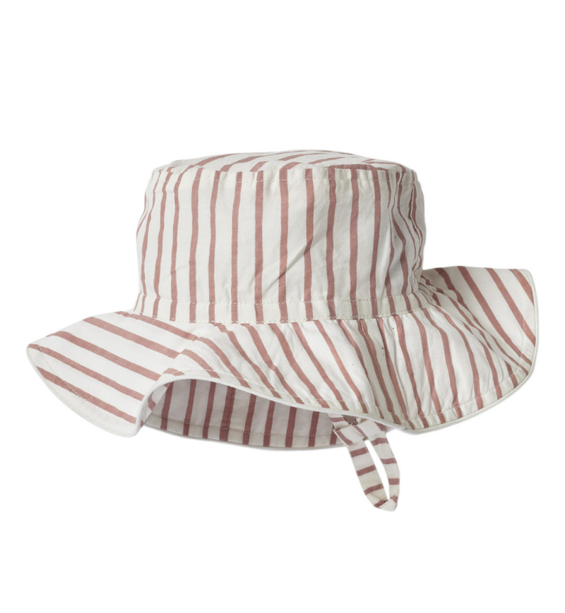 Pink Chicken Bucket Hat - Stripes Away Dark Pink 6/12M 