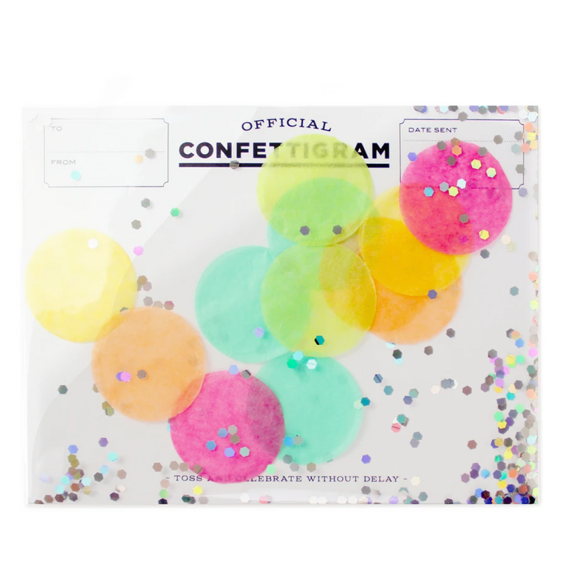 Pink Chicken Inklings Paperie - Disco Confettigram 