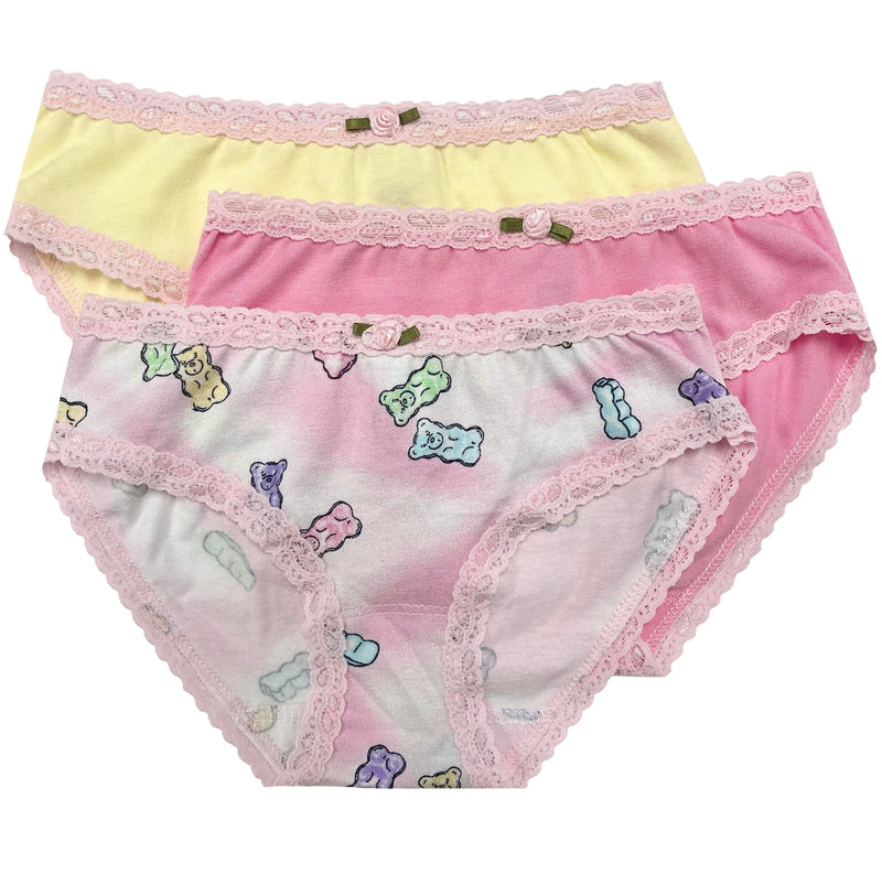 Pink Chicken Shimmer Candy Bears Panty Pack XS 