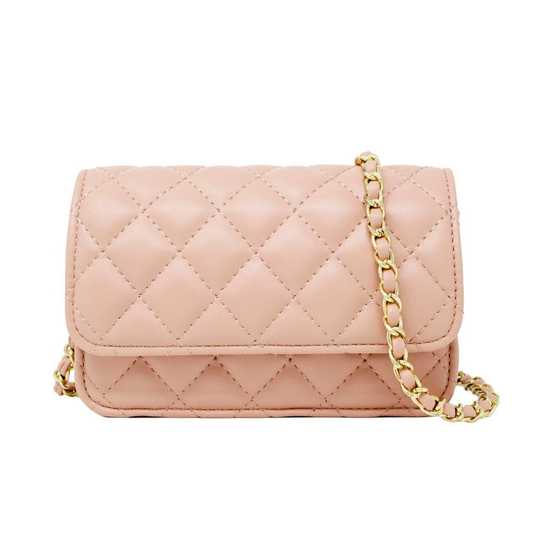 Pink Chicken Classic Quilted Flap Bag - Pink 