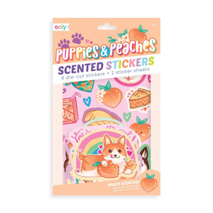 Pink Chicken Scented Scratch Stickers: Puppies And Peaches 