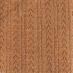 Pink Chicken Merino Wool Open-Knit Tights - Caramel 2y 