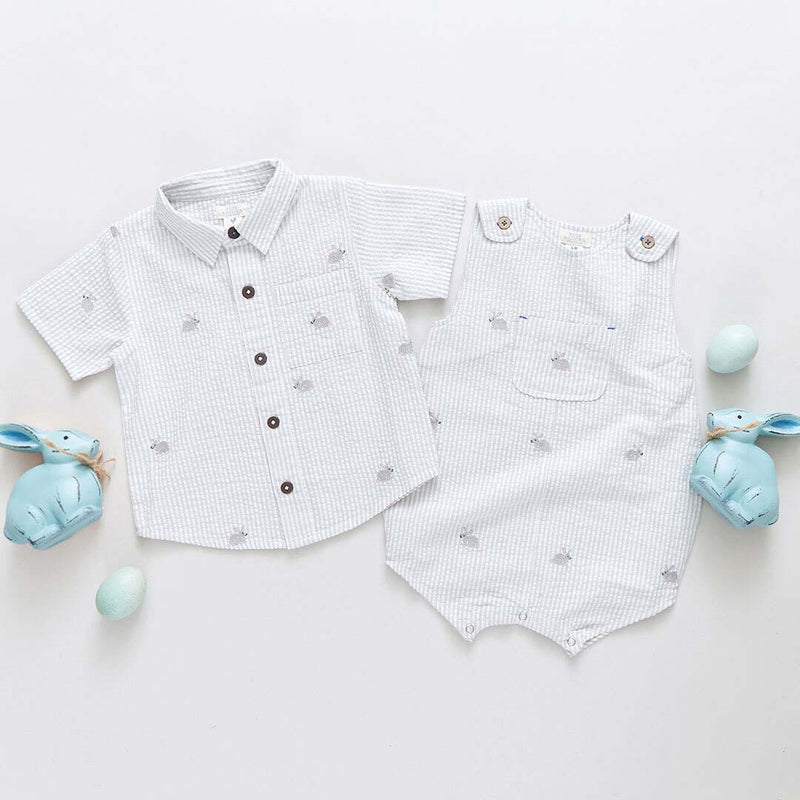 Boys Jack Shirt - Bunny Embroidery