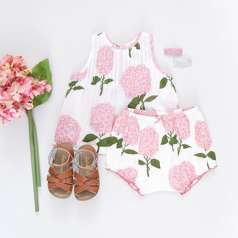 Baby Girls Jaipur Set - Pink Hydrangeas