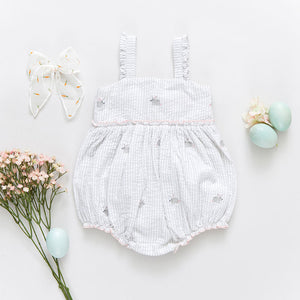 Baby Girls Sierra Bubble - Bunny Embroidery