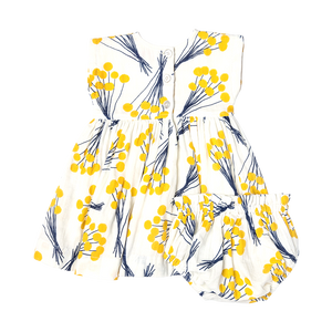 Baby Girls Adaline Dress Set - Yellow Pom Pom