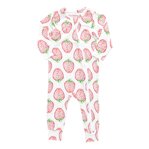 Baby Bamboo Romper - Strawberries