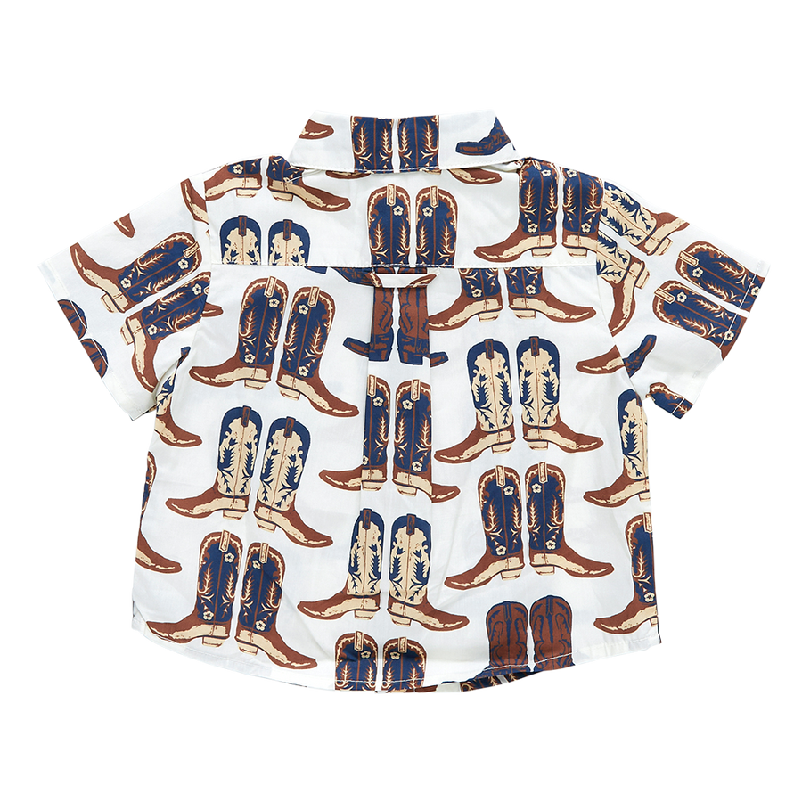 Baby Boys Jack Shirt - Cowboy Boots