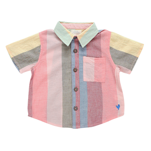 Baby Boys Jack Shirt - Multi Wide Stripe