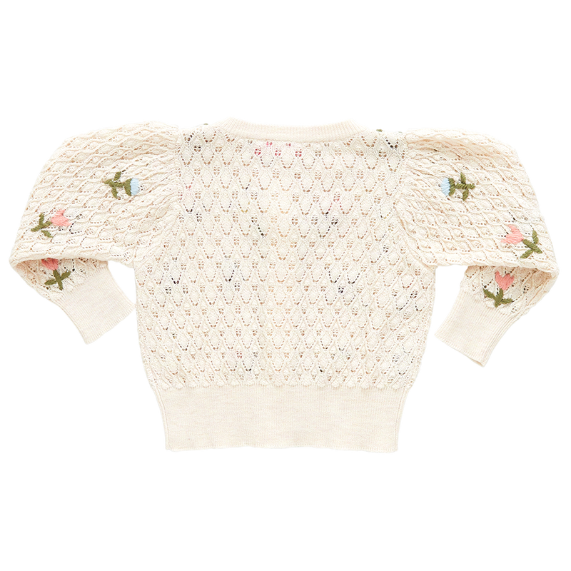 Baby Girls Constance Sweater - Floral Embroidery