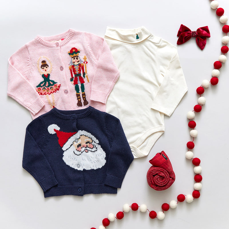 Baby Holiday Sweater - Santa