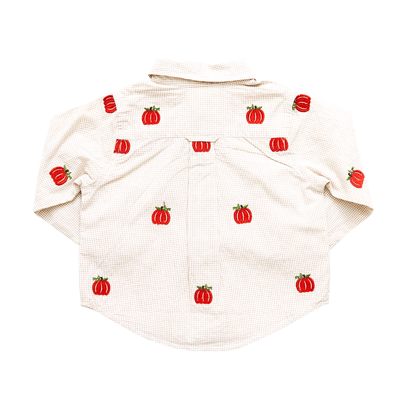 Baby Jack Shirt - Pumpkin Embroidery