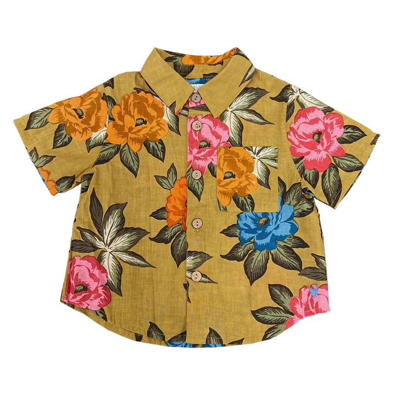 Baby Boys Jack Shirt - Hawaiian Floral