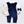 Baby Girls June Jumpsuit - Navy Velour