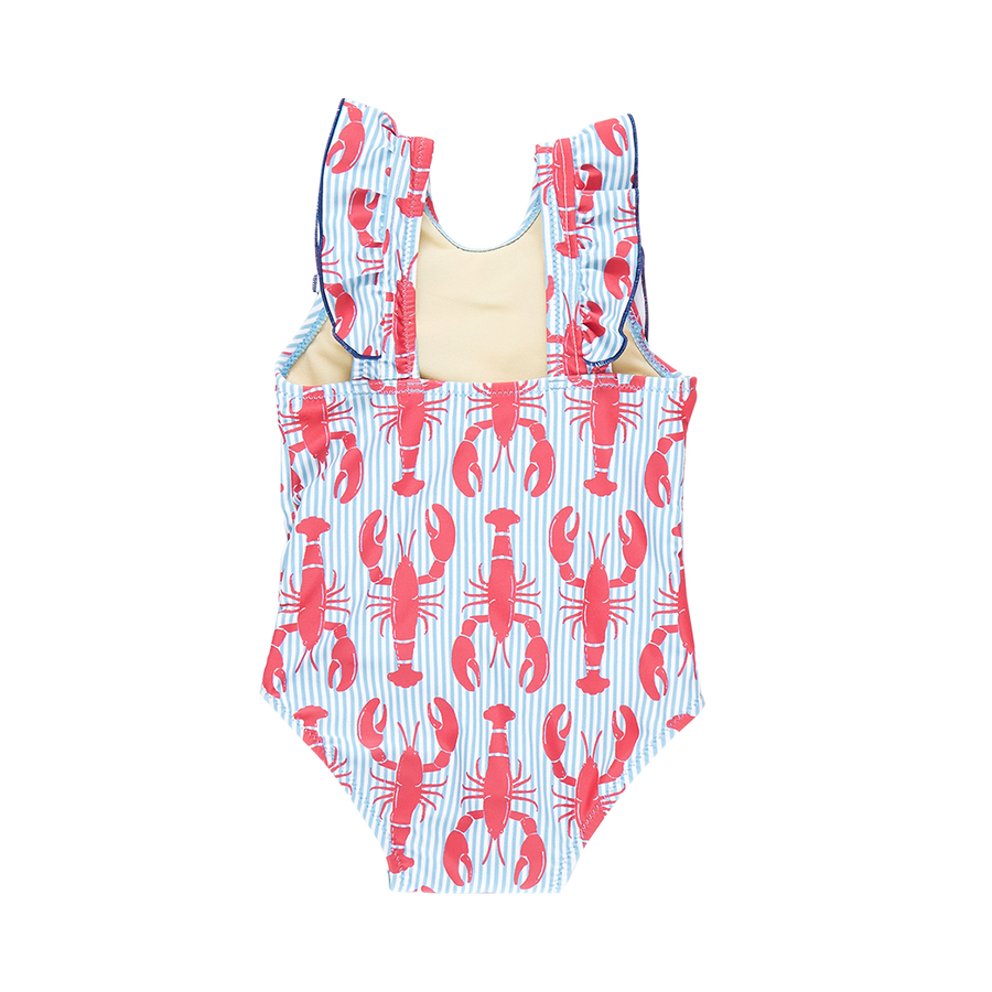 Baby Girls Katniss Suit - Lobster Stripe
