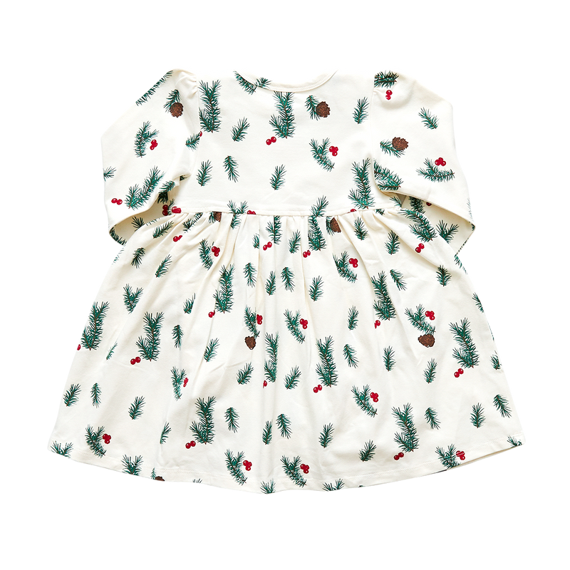 Baby Organic Steph Dress - Pine Berry