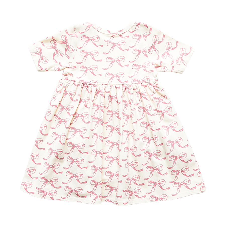 Baby Organic Steph Bodysuit Dress - Bows