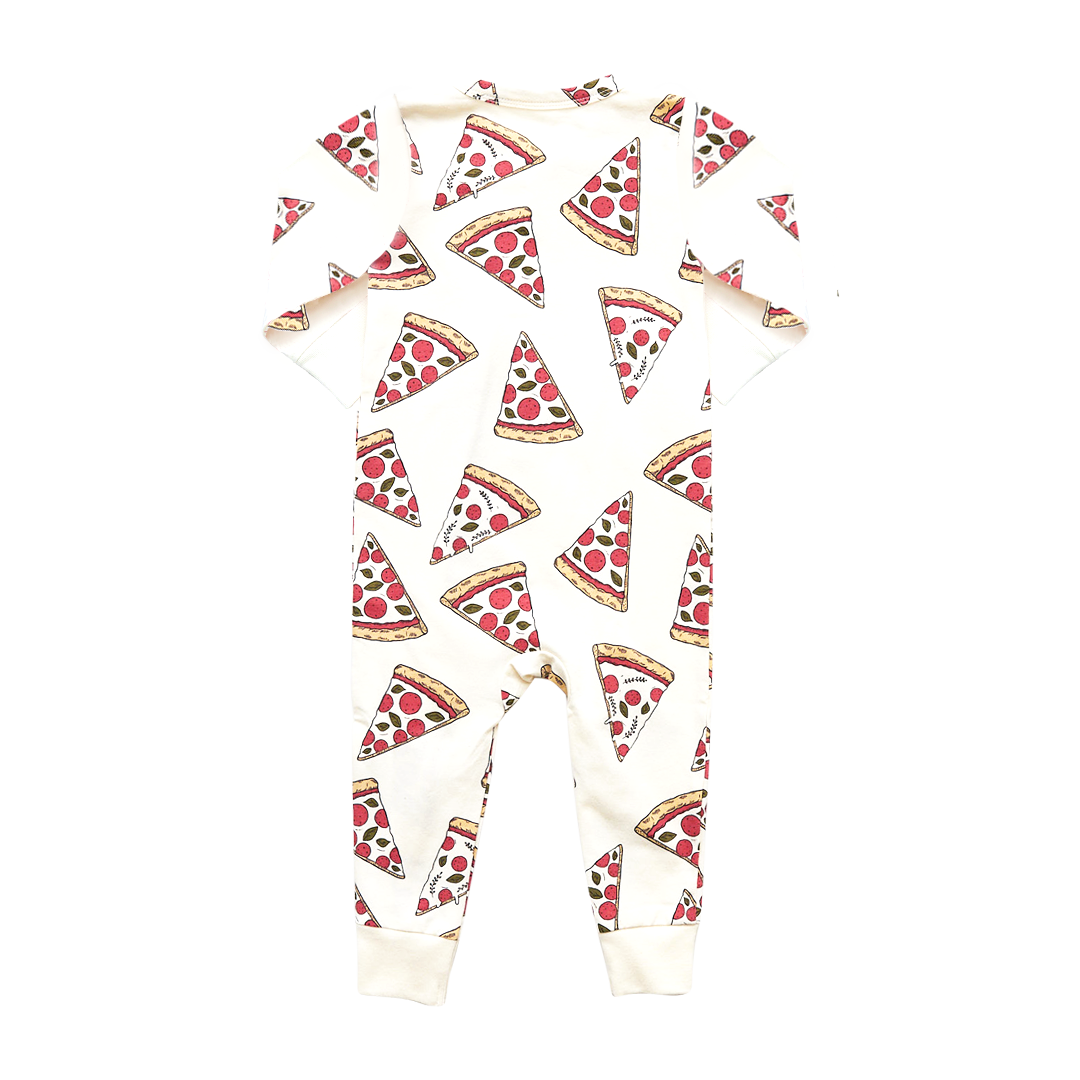 Baby Organic Romper - Pizza Party