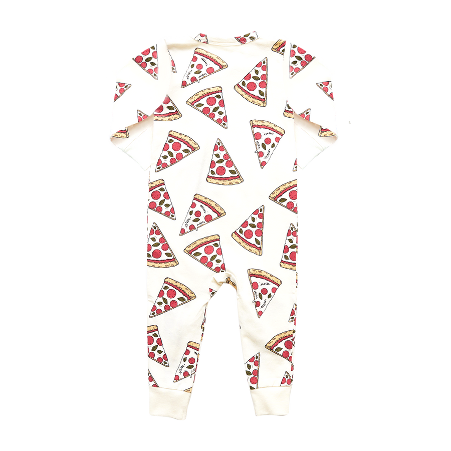 Baby Organic Romper - Pizza Party
