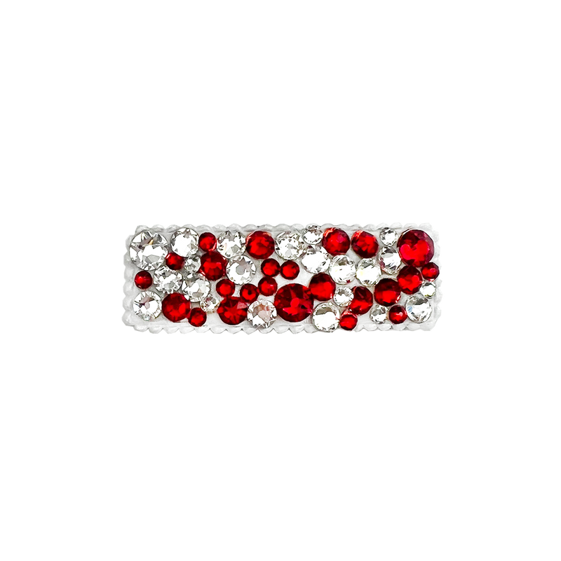 Crystal Snap Clip - Red & Clear