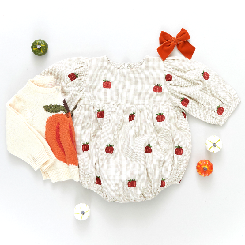 Baby Pia Pumpkin Sweater - Cream