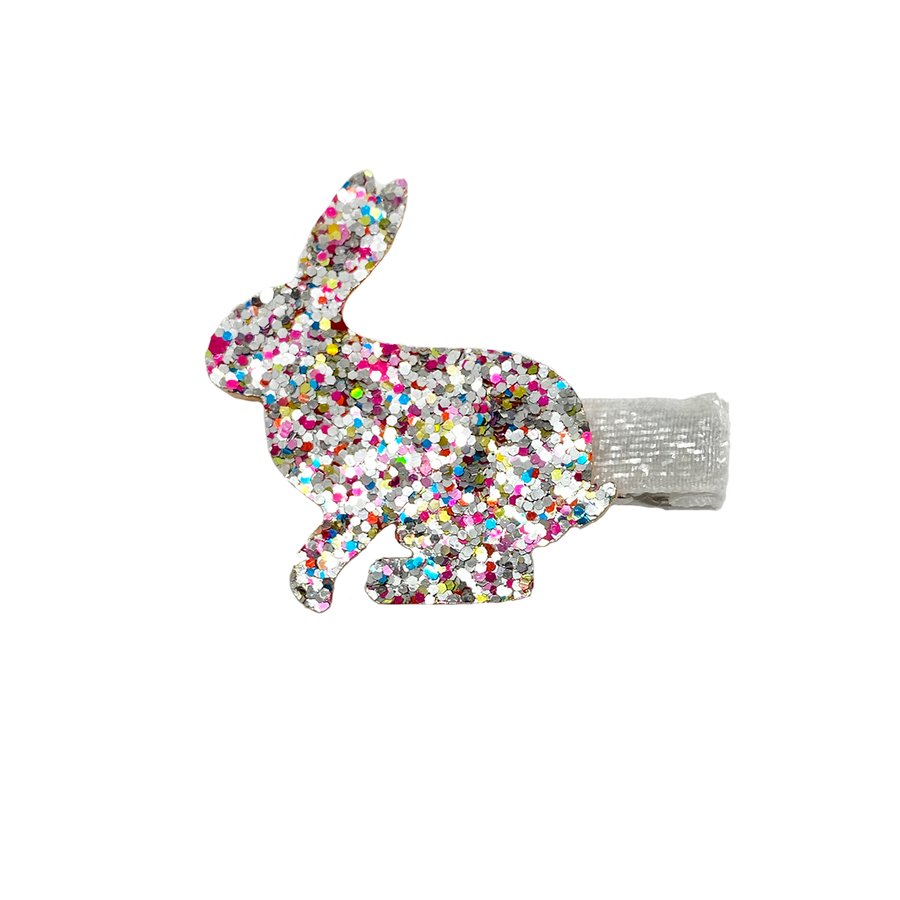 Sparkle Bunny Clip - Multi Silver