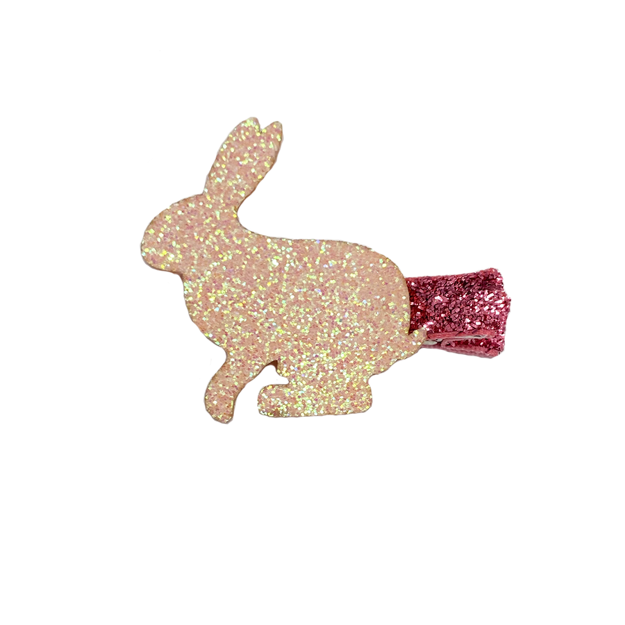 Sparkle Bunny Clip - Light Pink