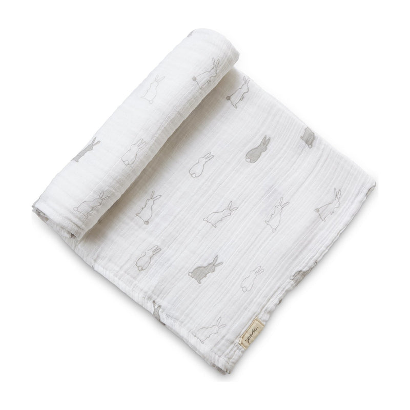 Pink Chicken Organic Swaddle - Bunny Hop 