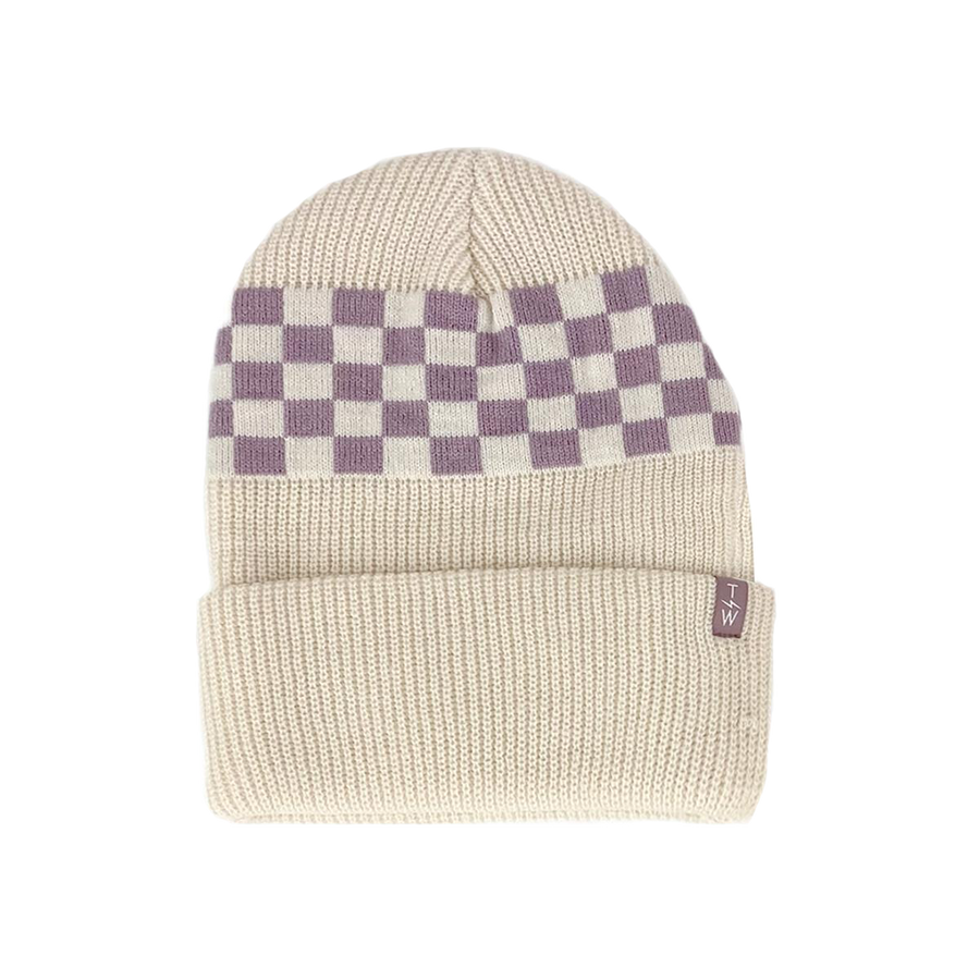 Beanie - Check It Natural Twilight