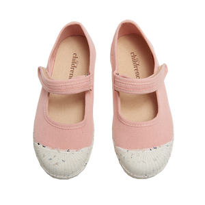 Canvas Mary Jane Speckled Captoe Sneaker - Light Pink