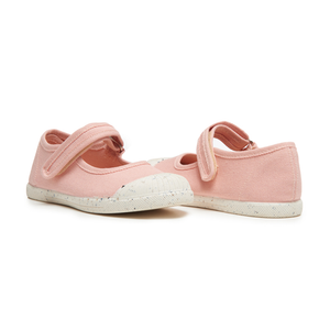 Canvas Mary Jane Speckled Captoe Sneaker - Light Pink