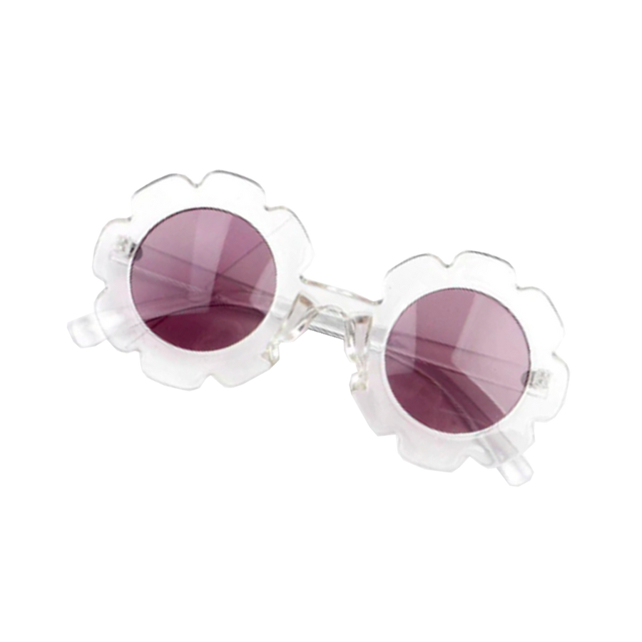 Sally Floral Sunglasses - Clear