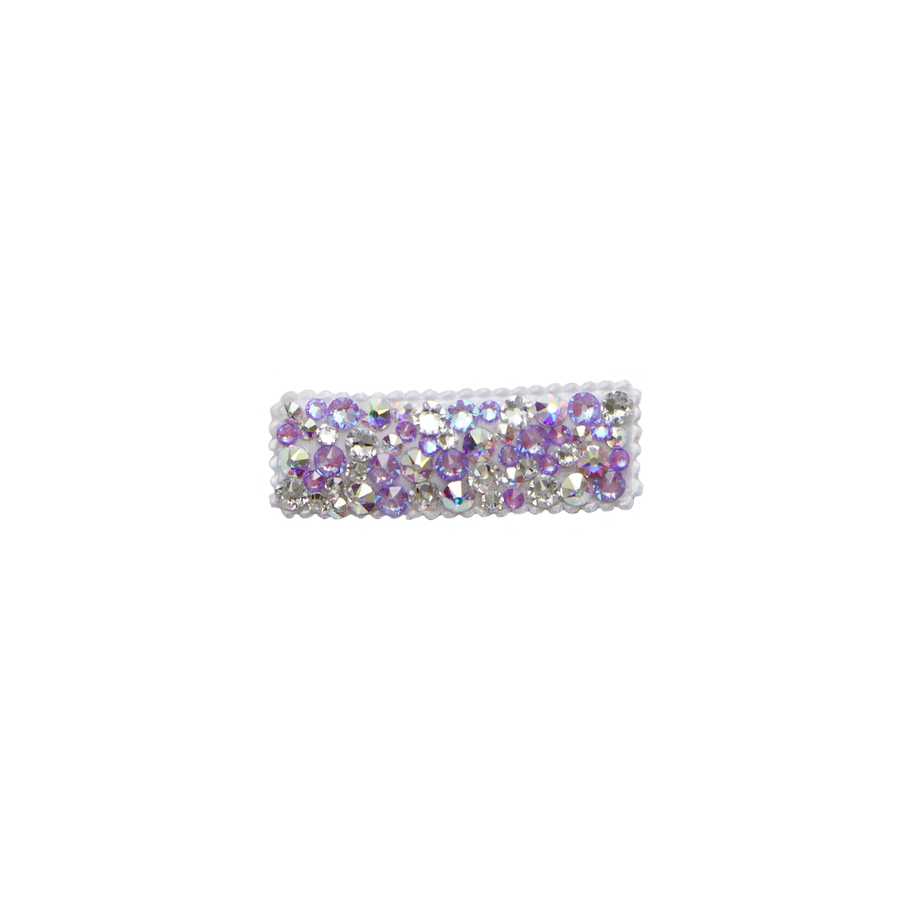 Bari Lynn Crystal Snap Clip - Neon Purple