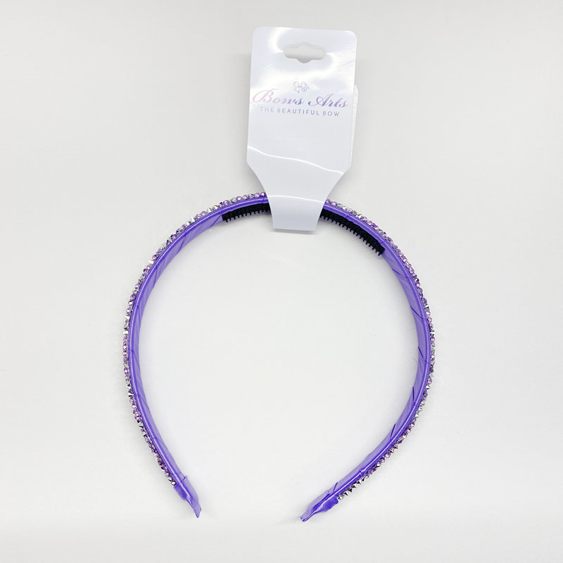 Druzy Quartz 1/2" Headband - Purple