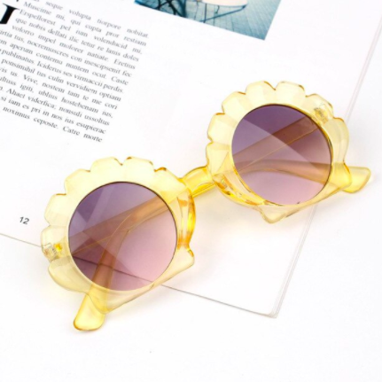 Pink Chicken Seashell Sunglasses - Yellow 