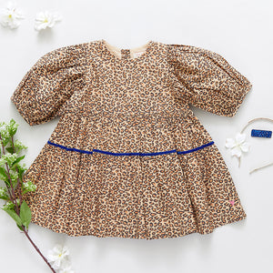 Girls Maribelle Dress - Mini Leopard