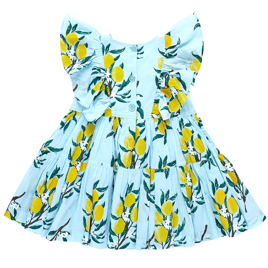 Girls Raphaela Dress - Lemon Branch