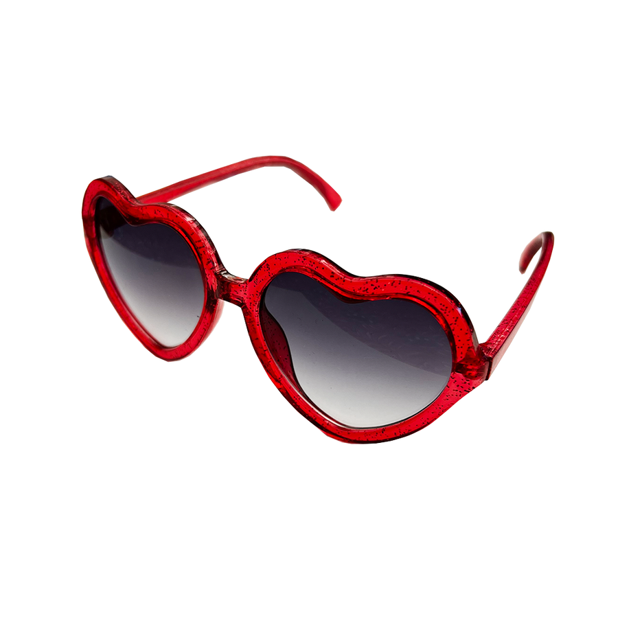 Tiny Heart Sunglasses - Red
