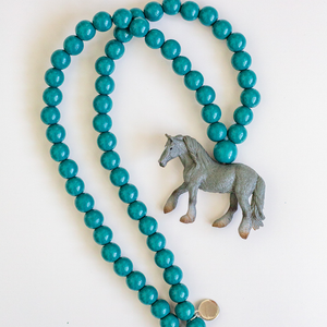 Horse on Turquoise Beads