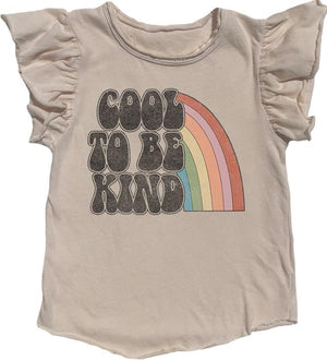 Pink Chicken Cool to be Kind Ruffle Tee 12/18m 
