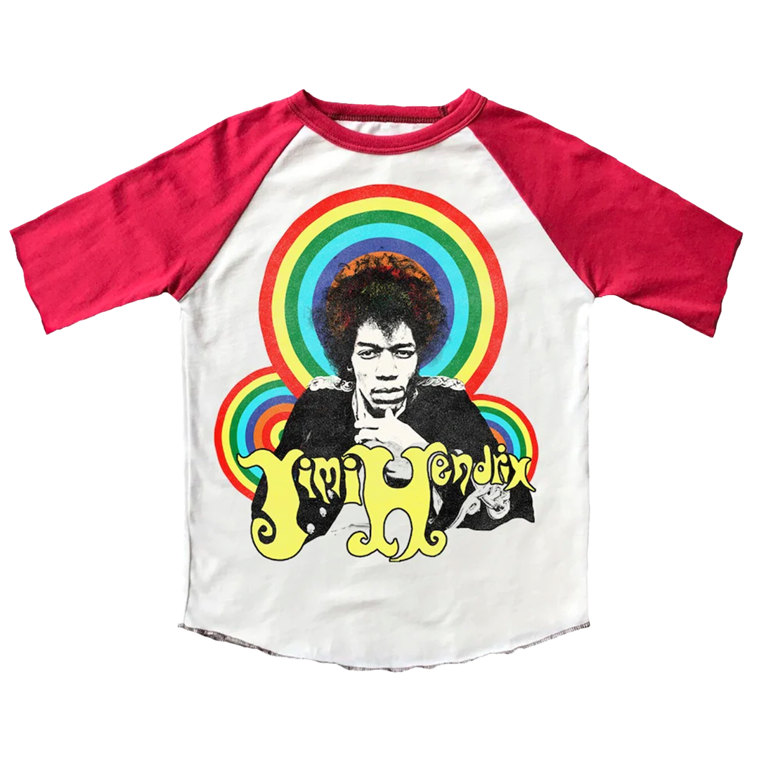 Jimi Hendrix Raglan Tee Pink Chicken