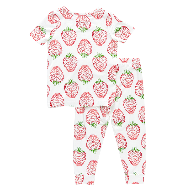 Kids Bamboo PJ Set - Strawberries