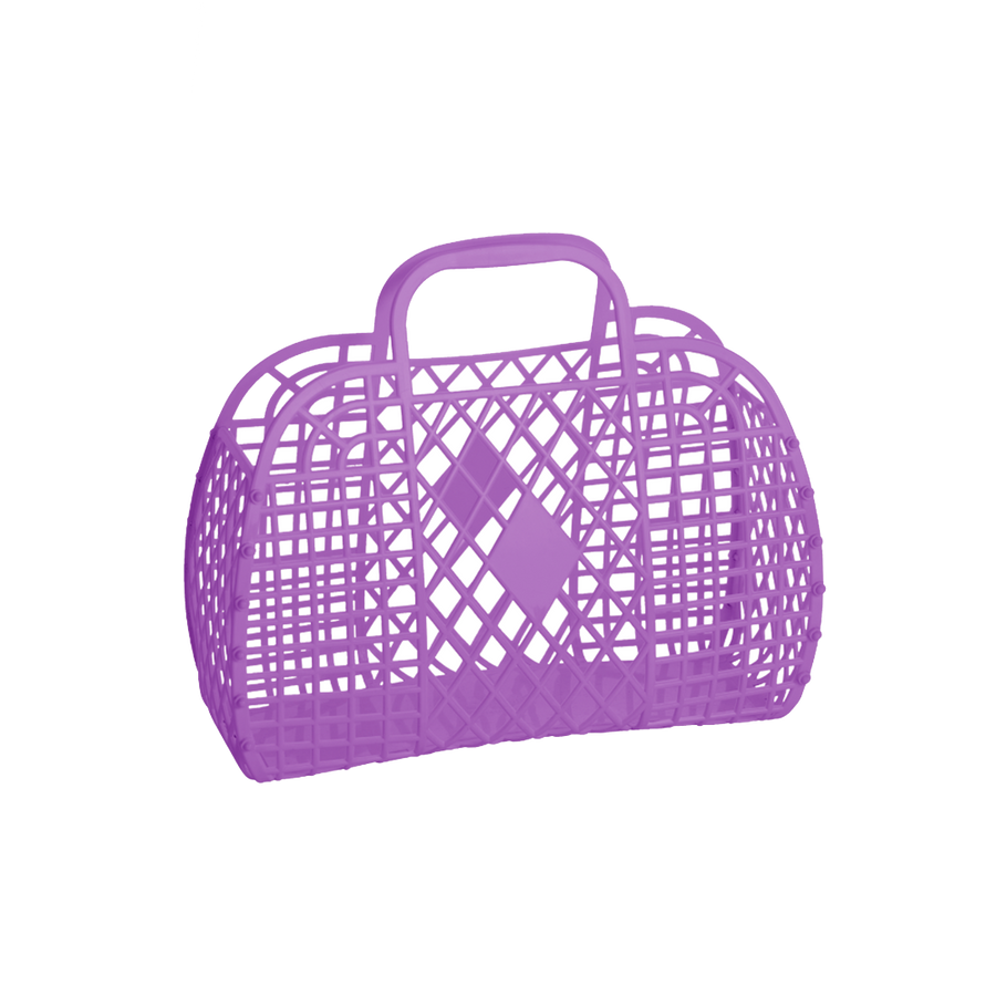Retro Basket - Small Purple