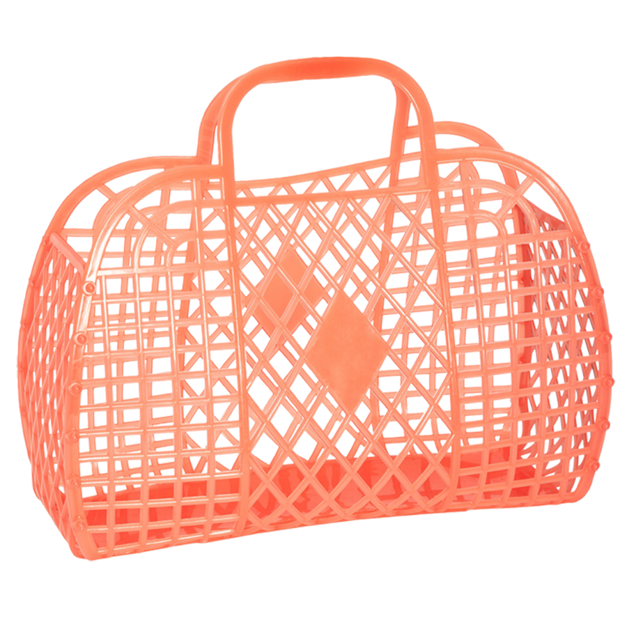 Retro Basket - Large Peach
