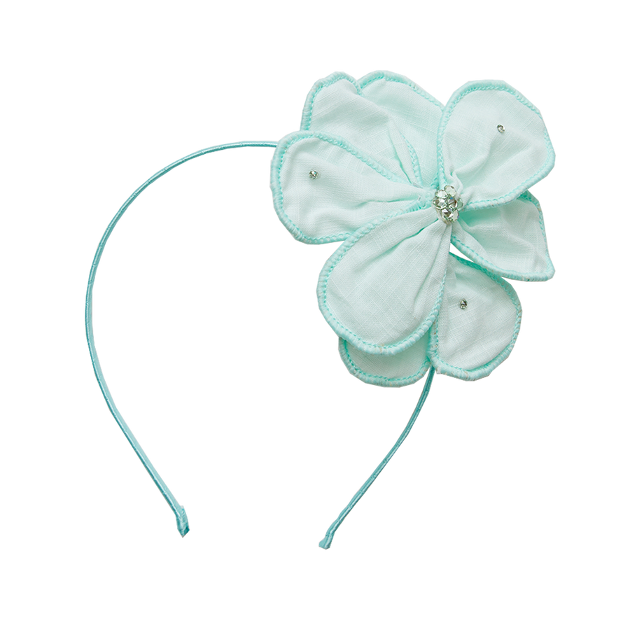 Bari Lynn Fabric Flower Headband - Pastel Green
