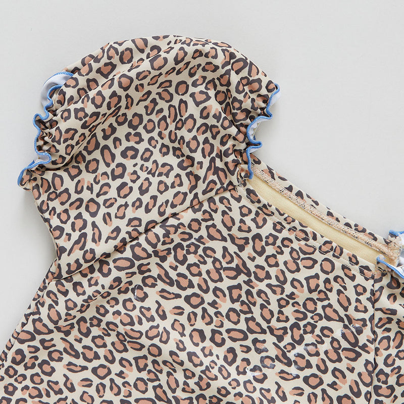 Girls Lexi Suit - Mini Leopard